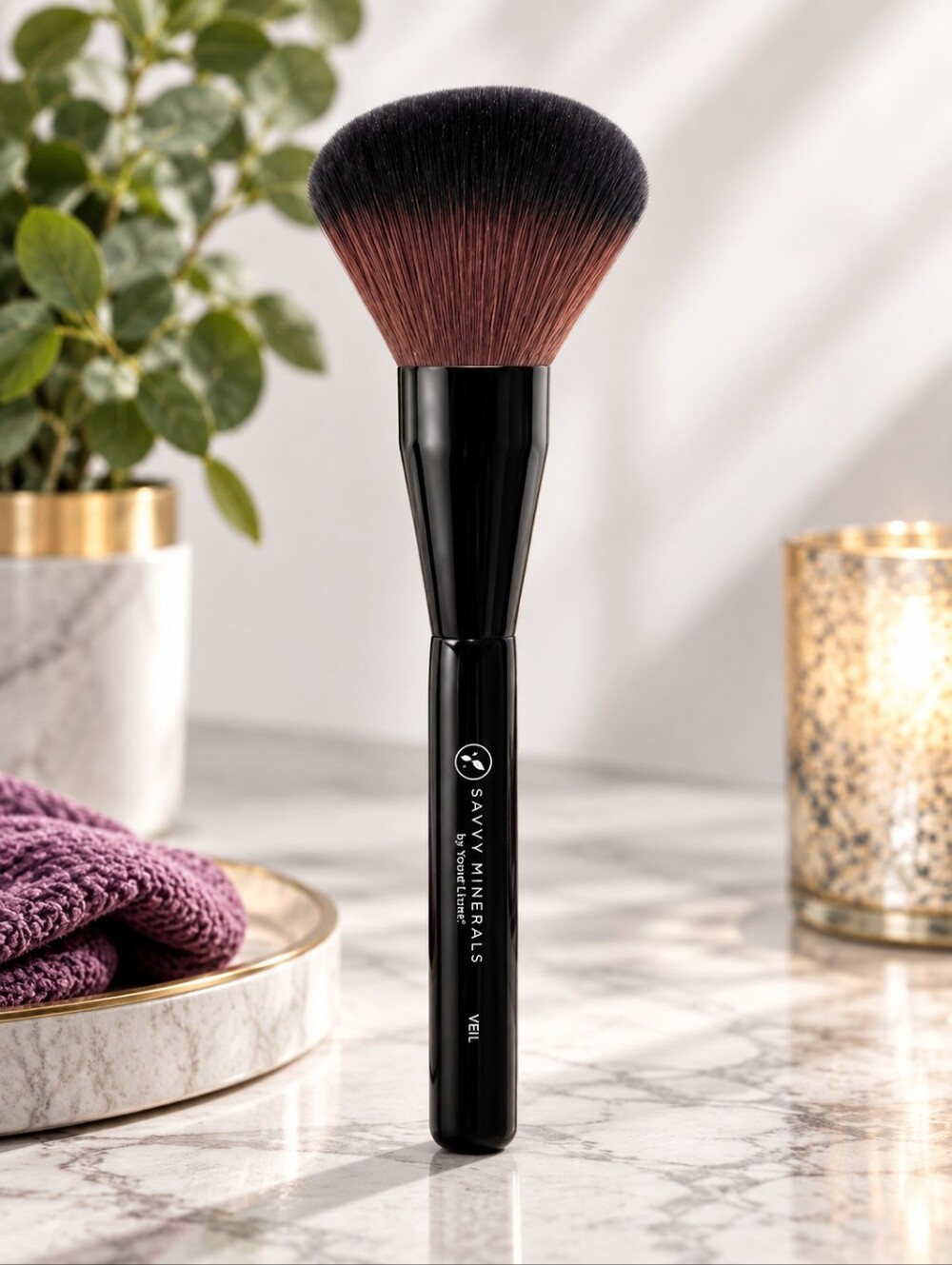 🕯NEW Savvy Minerals by Young Living Veil Brush #20837 Makeup Powder Brush